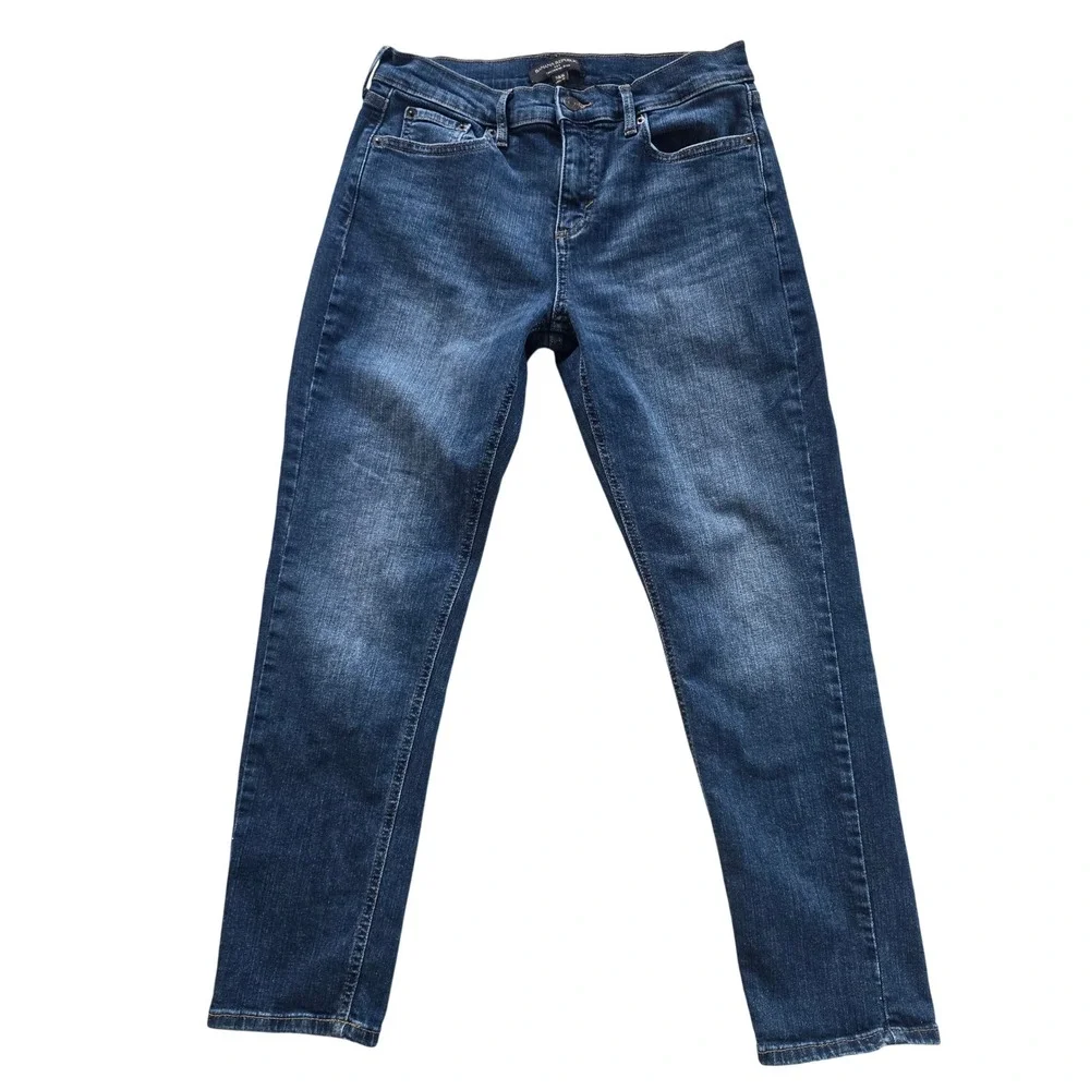 Banana Republic -058 Womens‎ Girlfriend Jeans Dark Wash Blue 536092-00 Size 28/6
